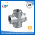 equipment and double pipe fitting stainless steel cross fit with china supplier